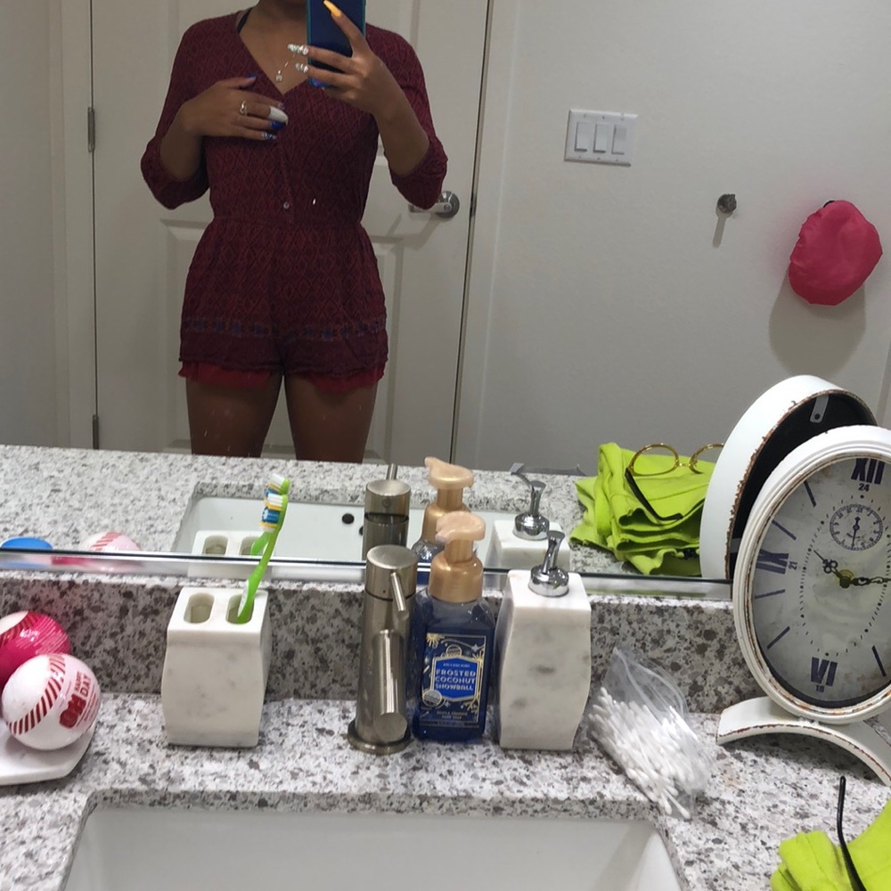 Romper that buttons up